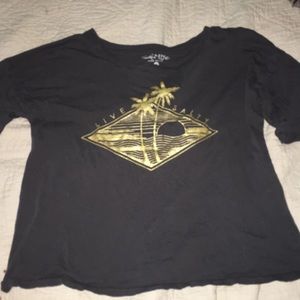 Salt life cropped t-shirt